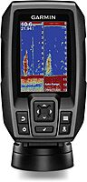 Garmin Striker™ 4 Fishfinder Worldwide Version w/77/200kHz - 4-Pin Transducer w/Transom & Trolling Motor Mounts