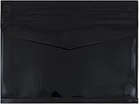 JAM PAPER Plastic Booklet Expansion Envelopes with Hook & Loop Closure - Letter