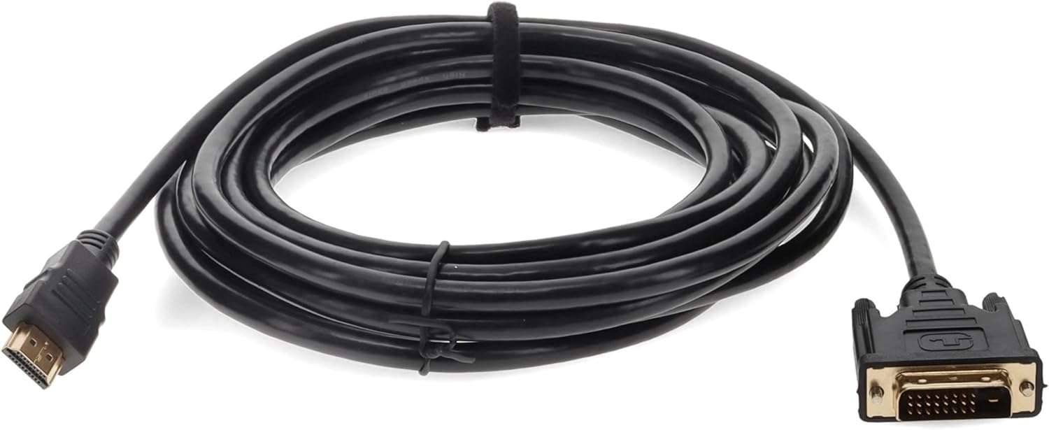 3ft HDMI 1.3 Male to DVI-D Dual Link (24+1 pin) Male Black Cable for Resolution Up to 2560x1600 (WQXGA)