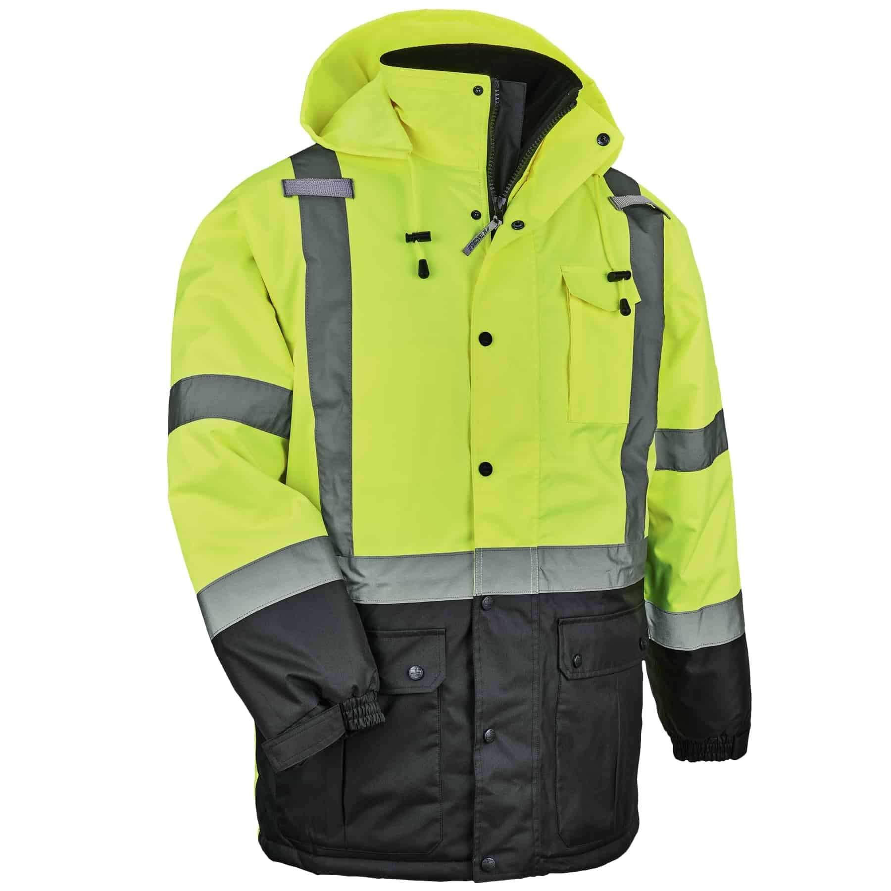Ergodyne GloWear 8384 Type R Class 3 Hi-Vis Quilted Thermal Parka