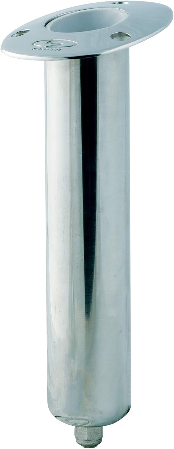 CE Smith - Swivel Flush Mount Rod Holder - Fishing Rod Holder for Boat Accessories 15 Degree