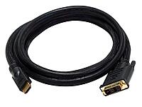 Monoprice HDMI to DVI Adapter Cable - CL2, High Speed with Net Jacket, 24AWG, 6 Feet, Black Black 6ft