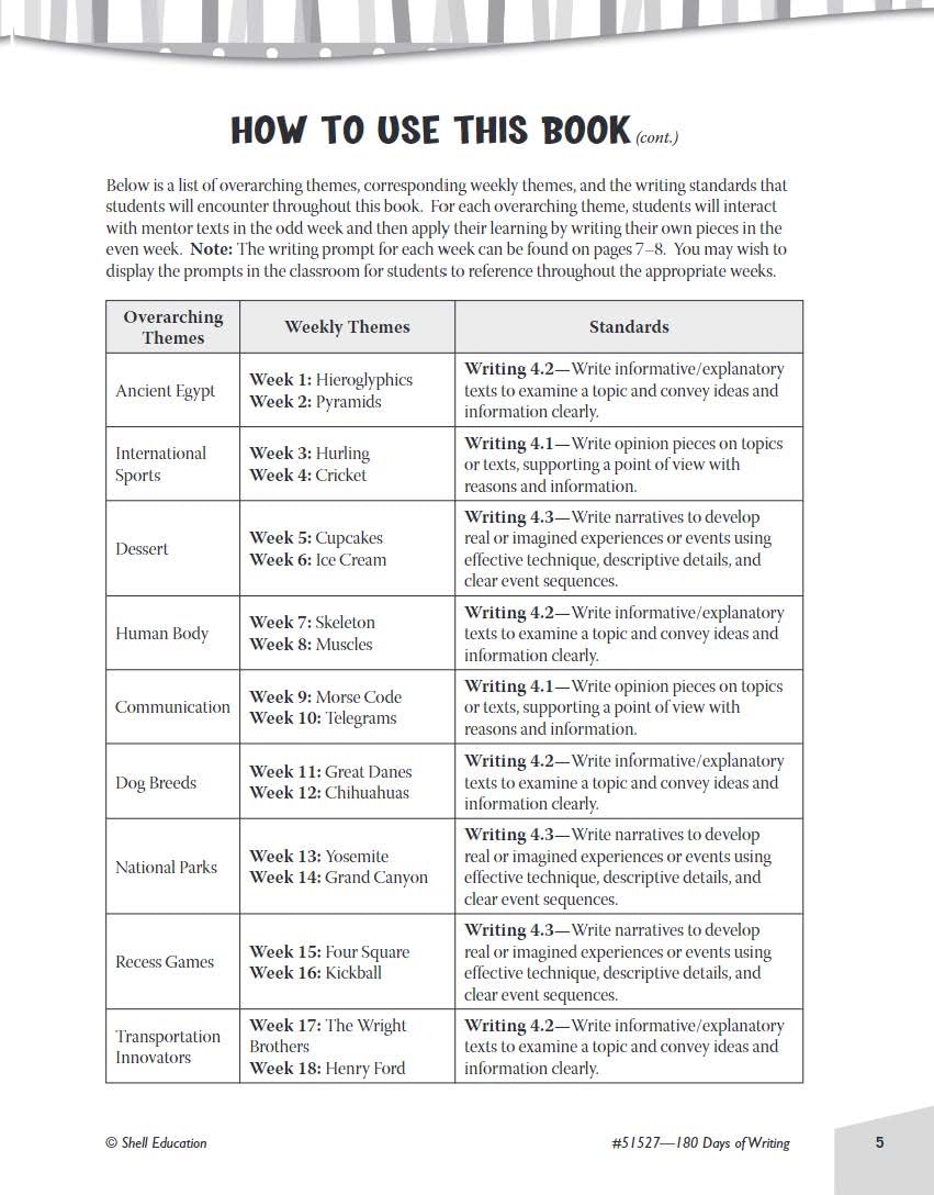 180 Days of Writing for Fourth Grade - An Easy-to-Use Fourth Grade Writing Workbook to Practice and Improve Writing Skills