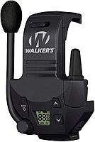 WALKER'S Razor Walkie Talkie Attachment - 22 Channels 3 Miles Range Distance Voice-Activated Handsfree Communication Device for Razor Shooting Muffs, 3 AAA Batteries Included Black