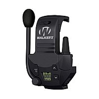 WALKER'S Razor Walkie Talkie Attachment - 22 Channels 3 Miles Range Distance Voice-Activated Handsfree Communication Device for Razor Shooting Muffs, 3 AAA Batteries Included Black