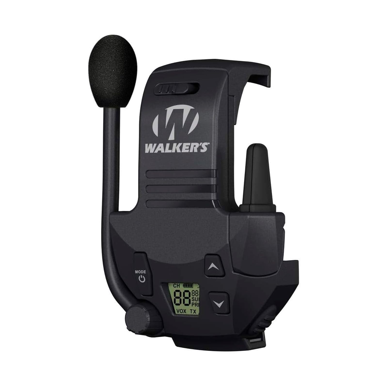 WALKER'S Razor Walkie Talkie Attachment - 22 Channels 3 Miles Range Distance Voice-Activated Handsfree Communication Device