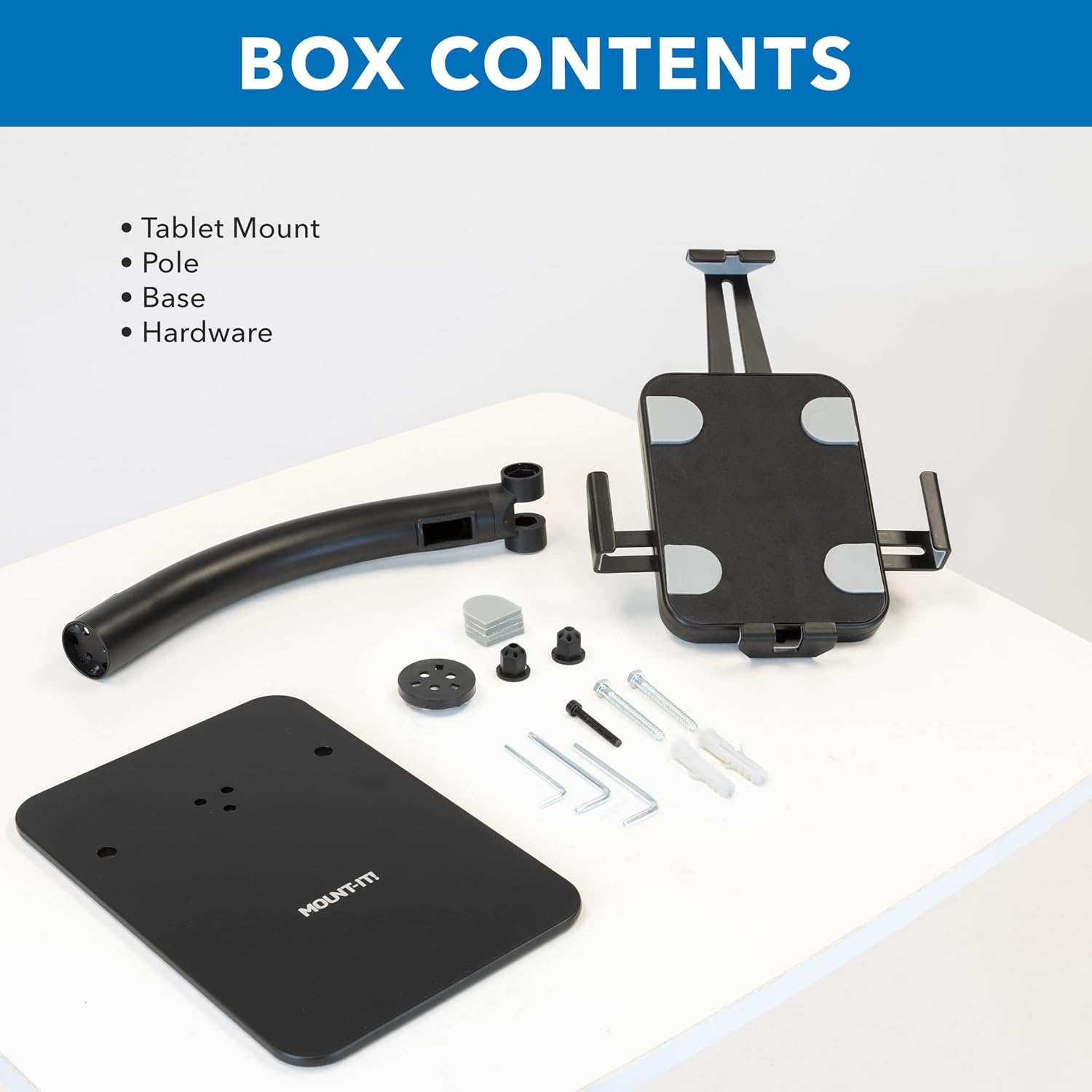 Mount-It! Anti-Theft Tablet Kiosk Countertop Stand | Universal Fit Retail Tablet Stand Compatible with 7.9" to 11" iPad