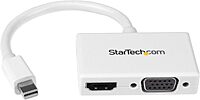 StarTech.com Mini DisplayPort to HDMI or VGA 2-in-1 Travel Adapter