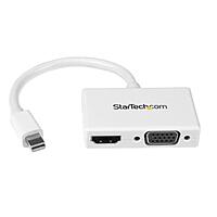StarTech.com Mini DisplayPort to HDMI or VGA 2-in-1 Travel Adapter