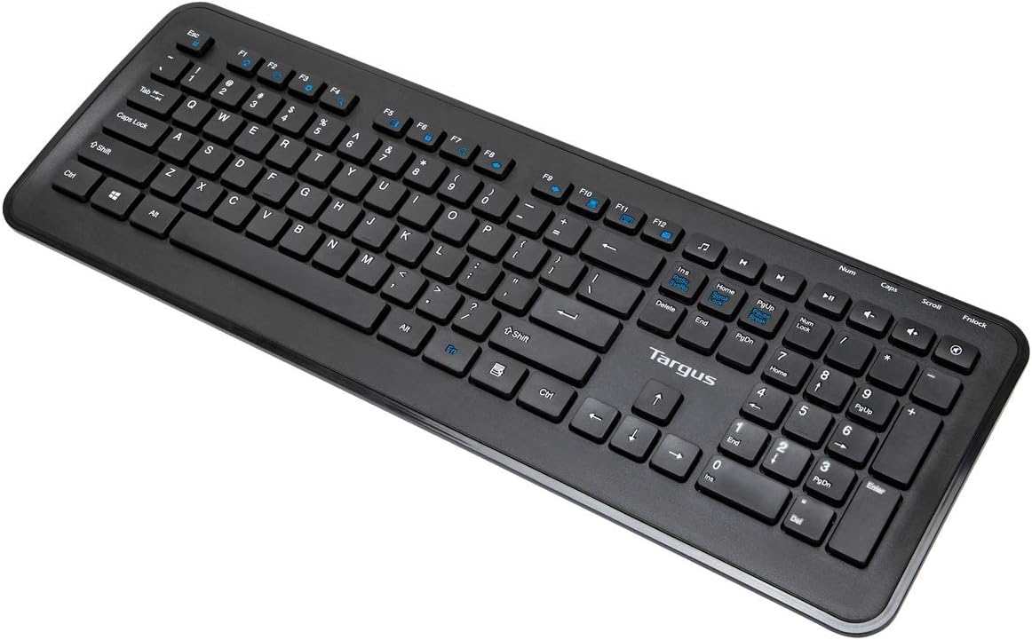 Targus KM610 Wireless Keyboard And Mouse Combo, Black, AKM610ES