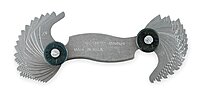 Mitutoyo 188-151 4-42tpi 0.4-7mm Pitch Gage W/51 Leaves