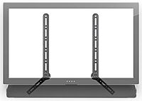 Mount-It! Soundbar Bracket Universal Sound Bar TV Mount for Mounting Above or Under TV, Fits Sonos, Samsung, Sony, Vizio, Adjustable Arm Fits 23 to 65 Inch TVs, 33 Lbs Weight Capacity Black (MI-SB41)