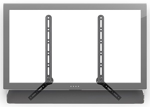 Mount-It! Soundbar Bracket Universal Sound Bar TV Mount for Mounting Above or Under TV, Fits Sonos, Samsung, Sony, Vizio, Adjustable Arm Fits 23 to 65 Inch TVs, 33 Lbs Weight Capacity Black (MI-SB41)