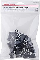 Office Depot® Brand Binder Clips, Small, 3/4" Wide, 3/8" Capacity, Black, Pack Of 24