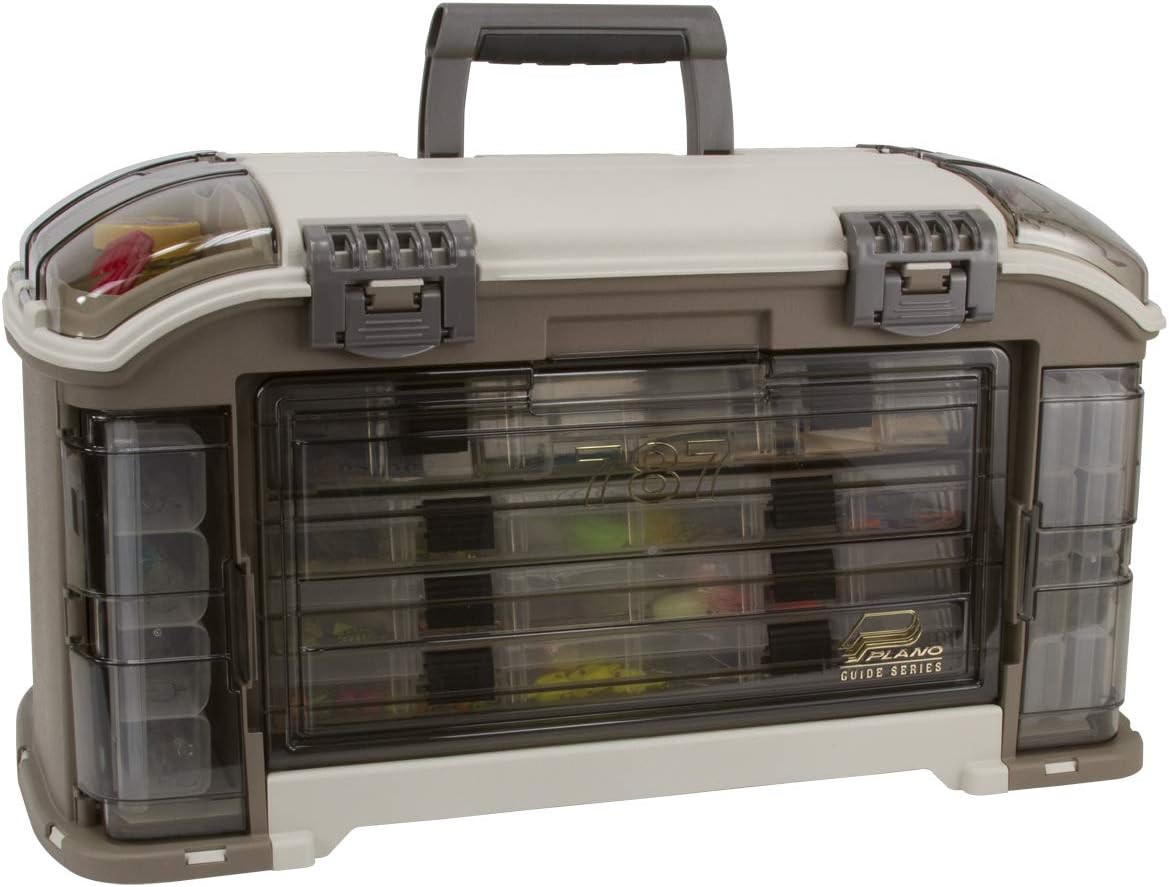 Plano Angled 787 Guide Series Stowaway Tackle System- Includes 7 Stowaways, Fishing Tackle Storage, Premium Tackle Storage