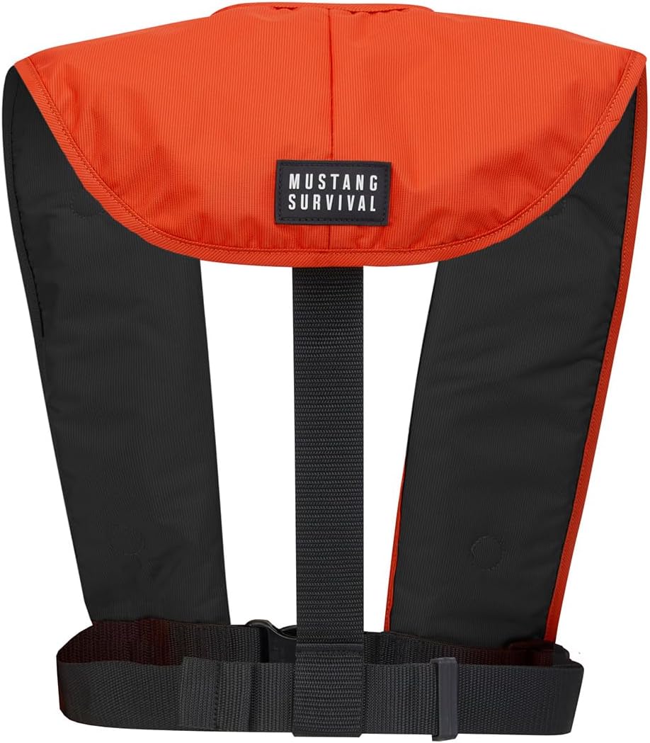 Mustang MIT 100 Inflatable Automatic PFD w/Reflective Tape - Orange