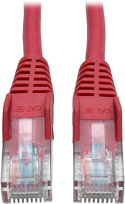 Eaton Tripp Lite Series Cat5e 350 MHz Snagless Molded (UTP) Ethernet Cable (RJ45 M/M), PoE - Red, 5 ft. (1.52 m) - N001005RD