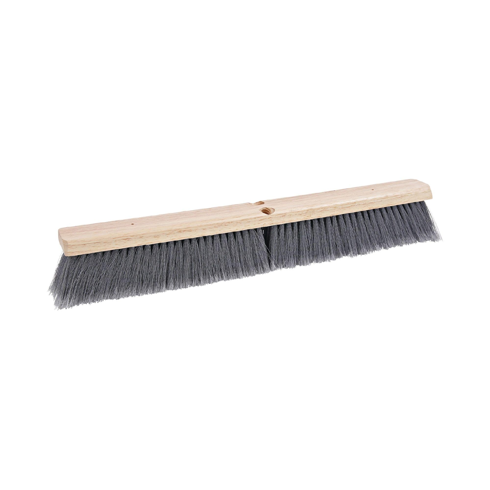 Boardwalk BWK20424 3 in. Flagged Polypropylene Bristles 24 in. Brush Floor Brush Head - Gray