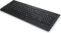 Lenovo Professional Wireless Keyboard and Mouse Combo, 2.4 GHz USB Wireless Receiver, Full Size Ambidextrous Mouse, 24 Month Battery Life, Black