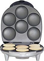 Brentwood AR-136 6 Piece Non-Stick Arepa Maker Silver, 1"