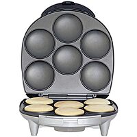 Brentwood AR-136 6 Piece Non-Stick Arepa Maker Silver, 1"