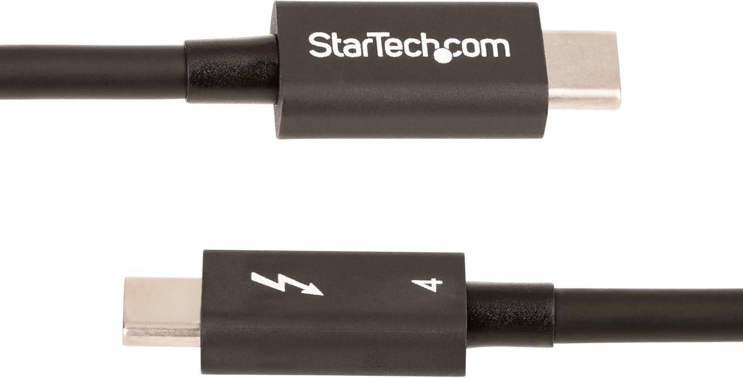 StarTech.com Thunderbolt 4 Cable - 40Gbps, 100W PD, 8K/4K Video, USB-C