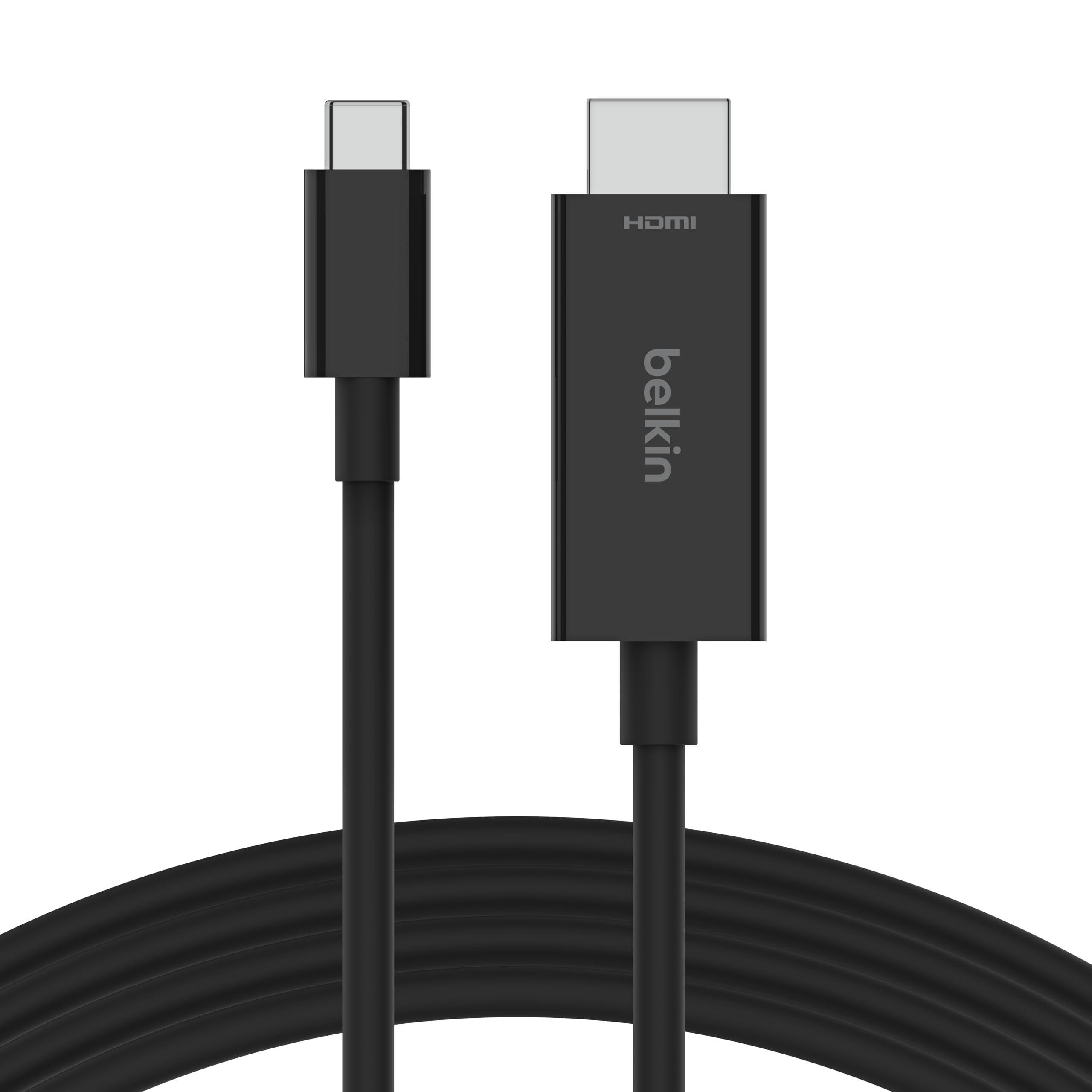 Belkin USB Type C to HDMI 2.1 Cable, 6.6FT/2M Cable with 8K@60Hz, 4K@144Hz, HDR, HBR3, DSC, HDCP 2.2