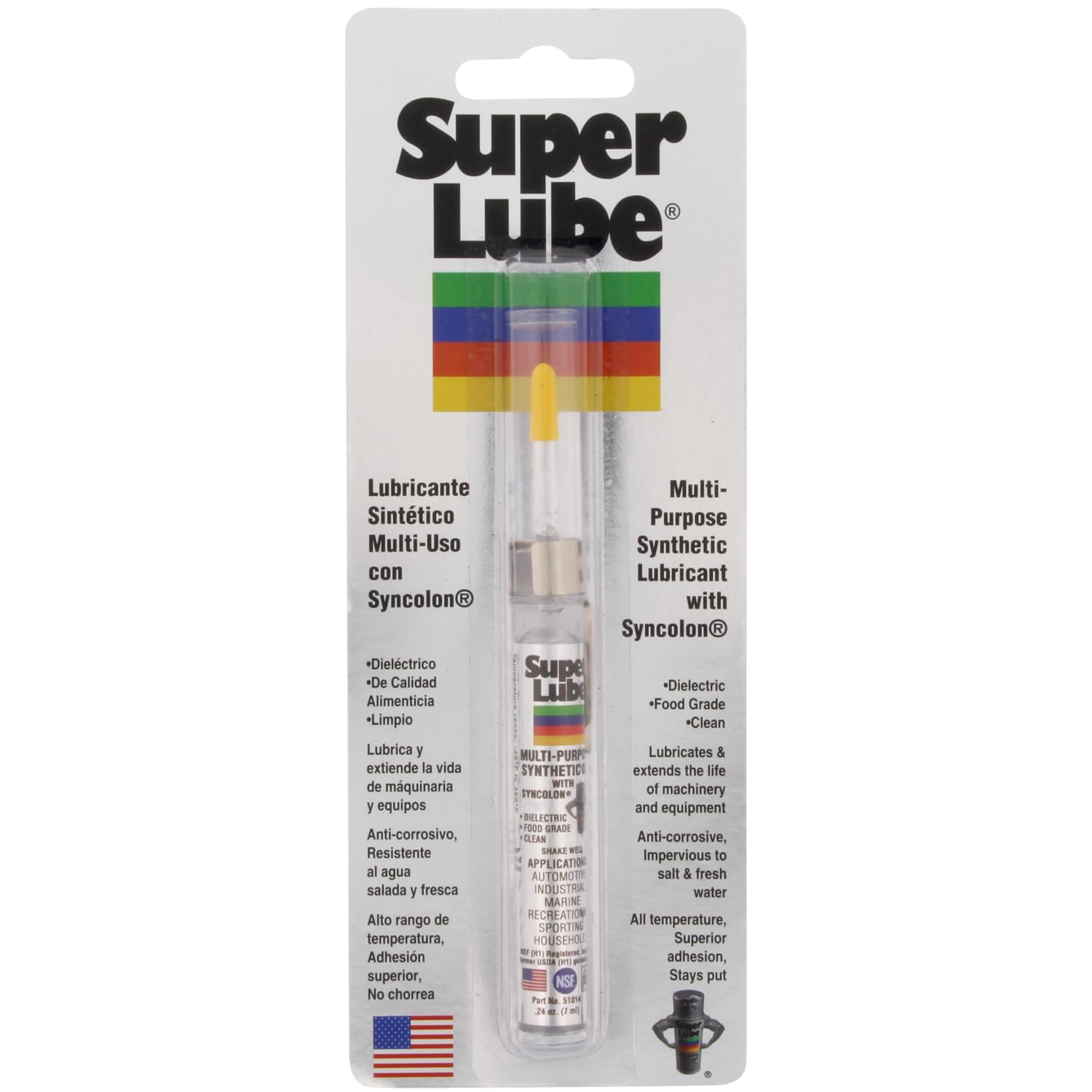 Super Lube 51010 Multi-Purpose Machine Oil SAE 85W ISO 150 0.24 oz Precision Oiler