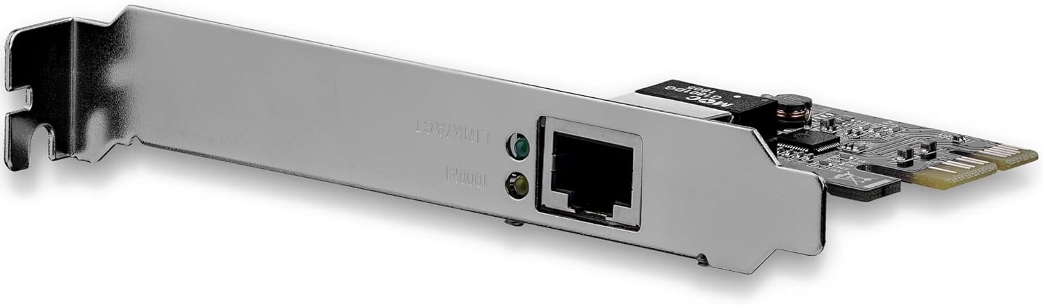 StarTech.com 1 Port PCIe Gigabit Network Server Adapter NIC Card - Dual Profile