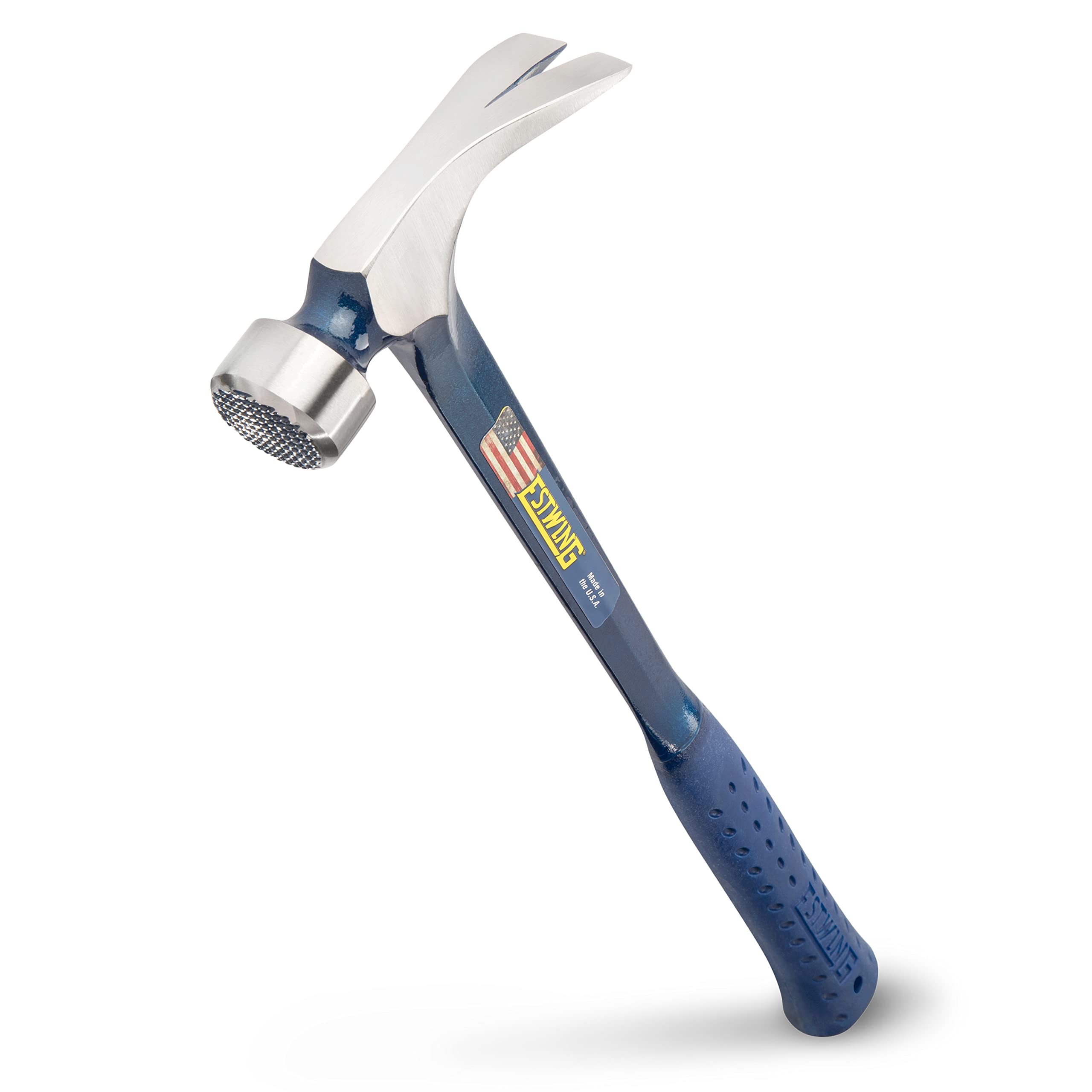 ESTWING BIG BLUE Framing Hammer - 25 oz Straight Rip Claw with Forged Steel Construction & Shock Reduction Grip
