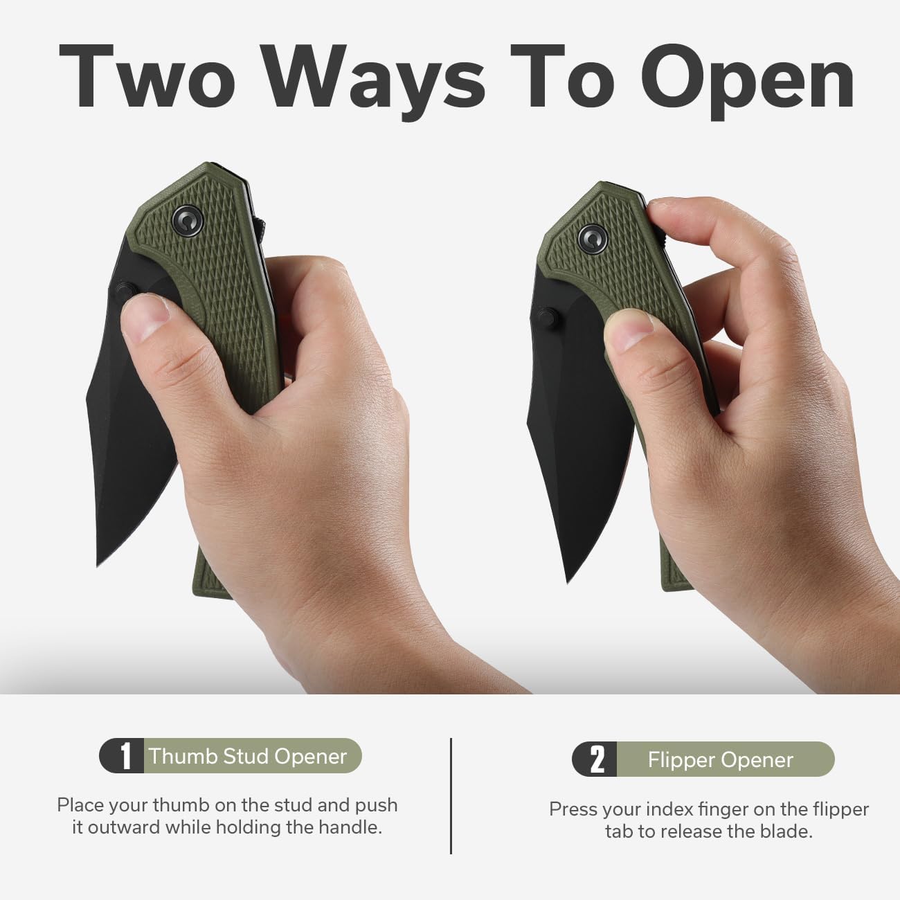 CIVIVI Vexillum Folding Knife for Outdoor and EDC, Flipper Pocket Knife with Thumb Stud Opener