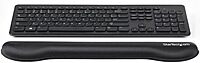 StarTech.com Foam Keyboard Wrist Rest for Ergonomic Typing Support - Padded Non-Slip Keyboard Cushion - Laptop or Desktop Computer Keyboard Wrist, Hand & Arm Rest - Soft Black Nylon Rest Pad, TAA