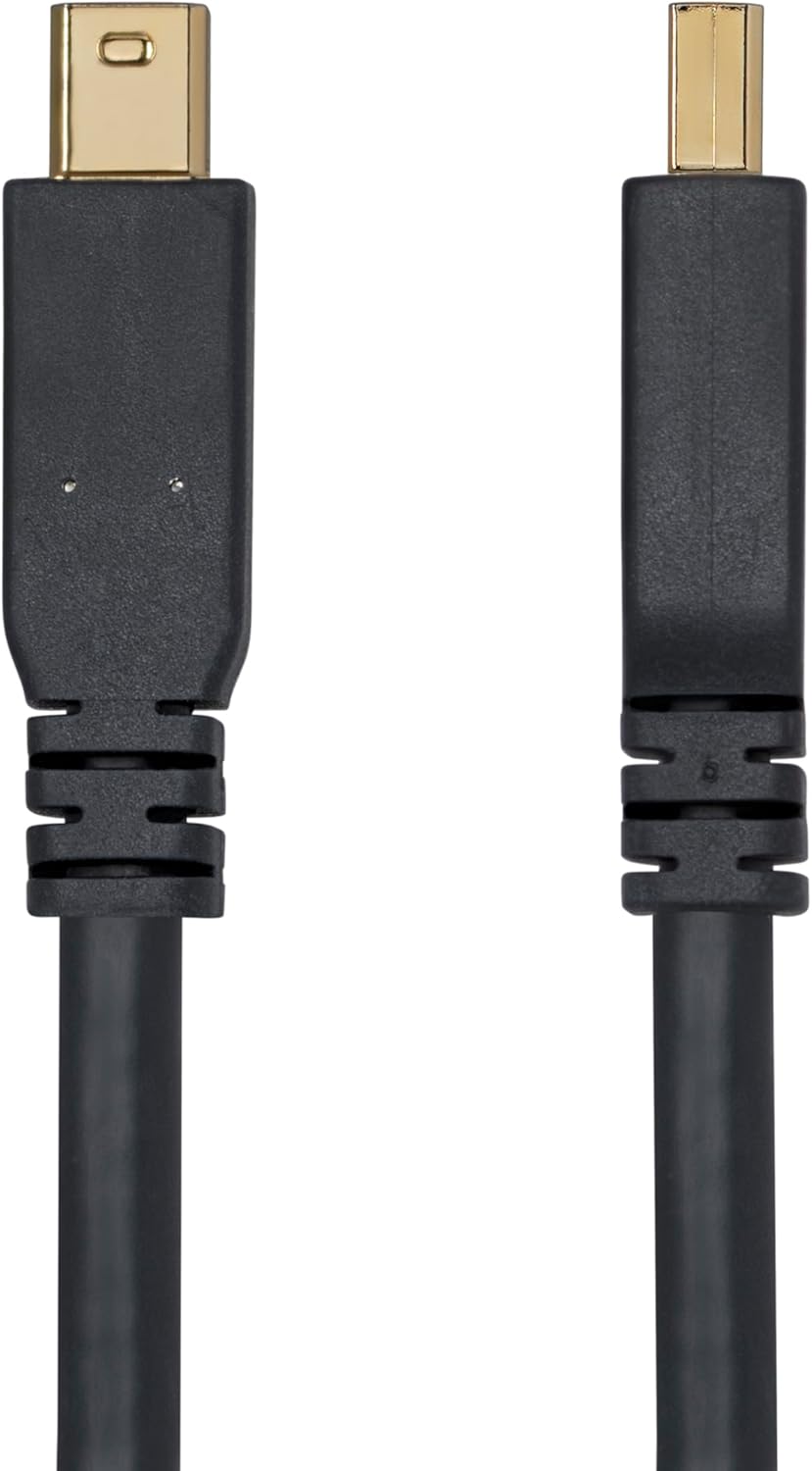 StarTech.com 10ft (3m) Mini DisplayPort to DisplayPort 1.4 Cable, 8K 60Hz/4K 120Hz HBR3 HDR, UHD mDP to DP 1.4 Cord