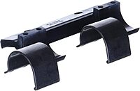 Weaver Side Mount Base - 1-Inch High Bracket and Rings, Gloss Black