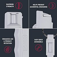 SABRE Red Hardcase Keychain Pepper Spray with Quick Release