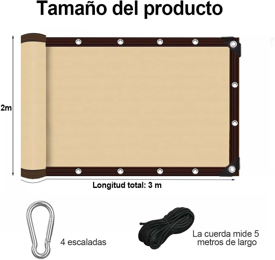 Malla Sombra para Exterior 2x3 M