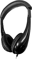 HamiltonBuhl Motiv8 Mid-Sized Multimedia Headphone with In-line Volume Control, Black