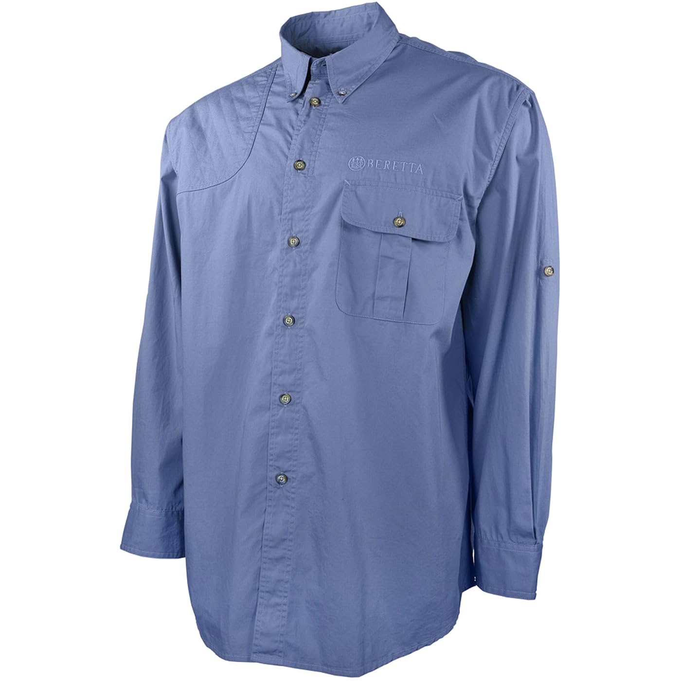 BERETTA Men's Outdoor Casual Long Sleeve Cotton TM Roll-Up Shirt