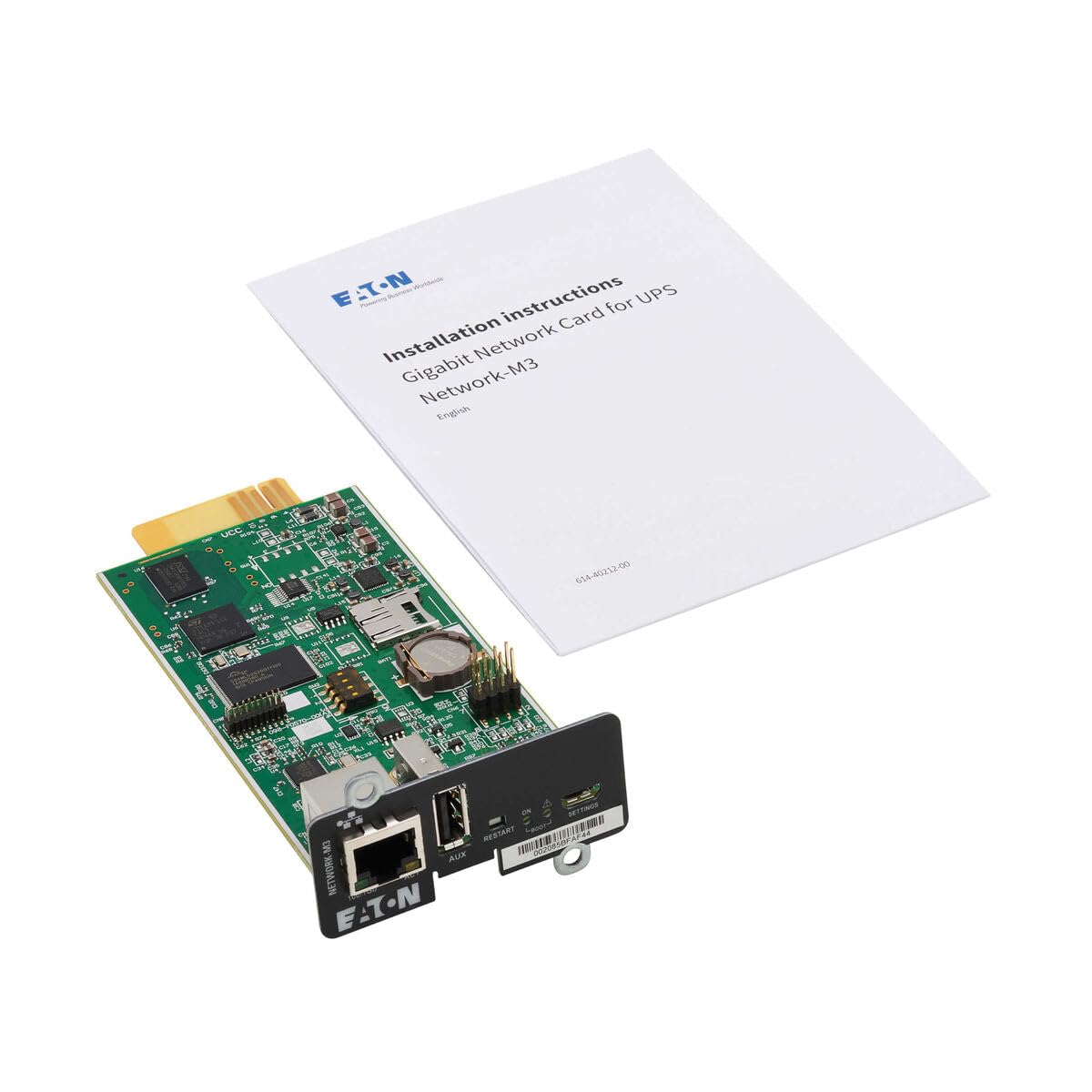 Eaton Cybersecure Gigabit Network-M3 Card for UPS and PDU, UL 2900-1 and IEC 62443-4-2 Certified Network Card