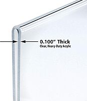 Azar Displays Double-Foot 2-Sided Acrylic Sign Holders