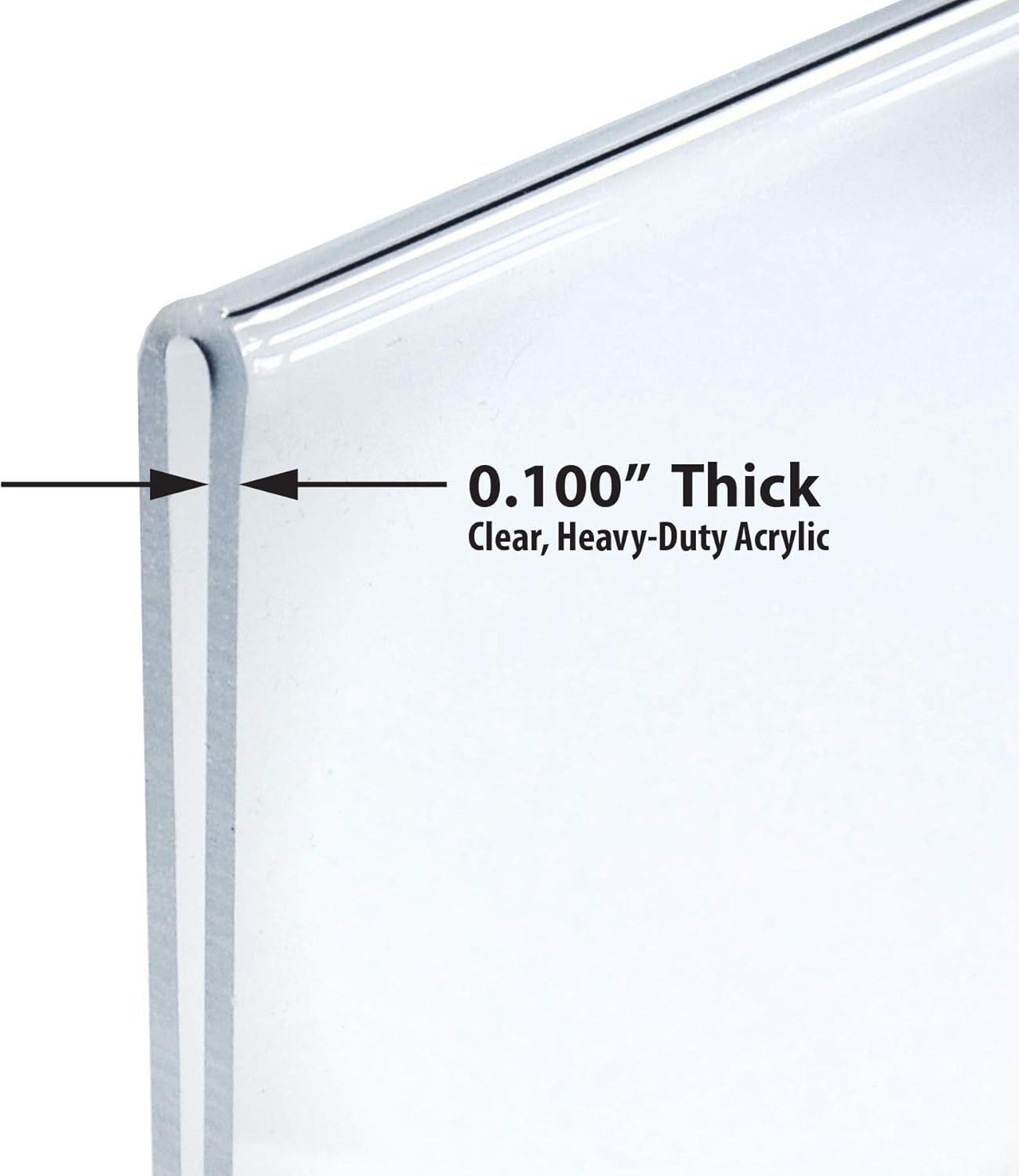 Azar Displays Double-Foot 2-Sided Acrylic Sign Holders