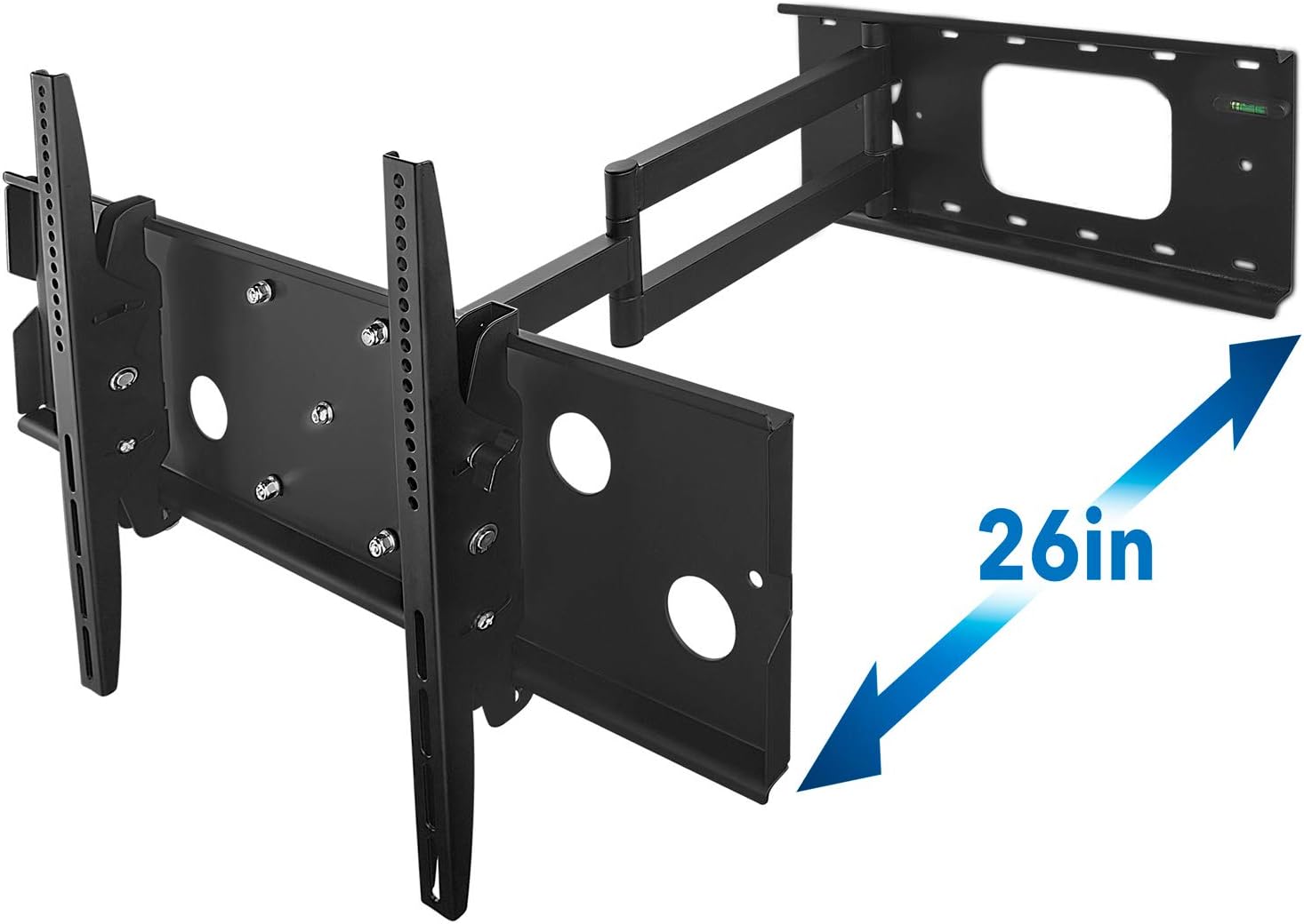 Mount-It! Long Arm TV Wall Mount with 26 Inch Extension, Swing Out Full Motion Design for Corner Installation, Fits 40 50