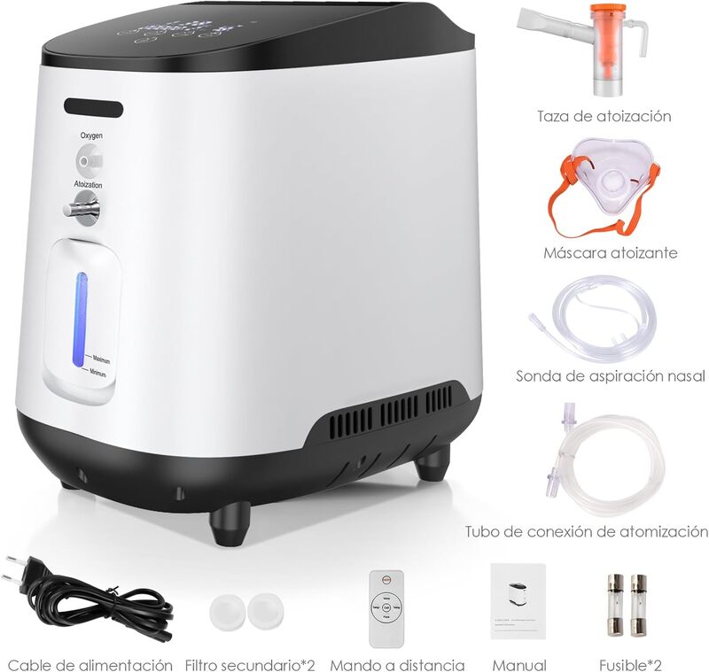 Enriquecedor Portátil, 30-90% máquina ajustable 1-7L Enriquecedor Portátil, 30-90% máquina ajustable 1-7L