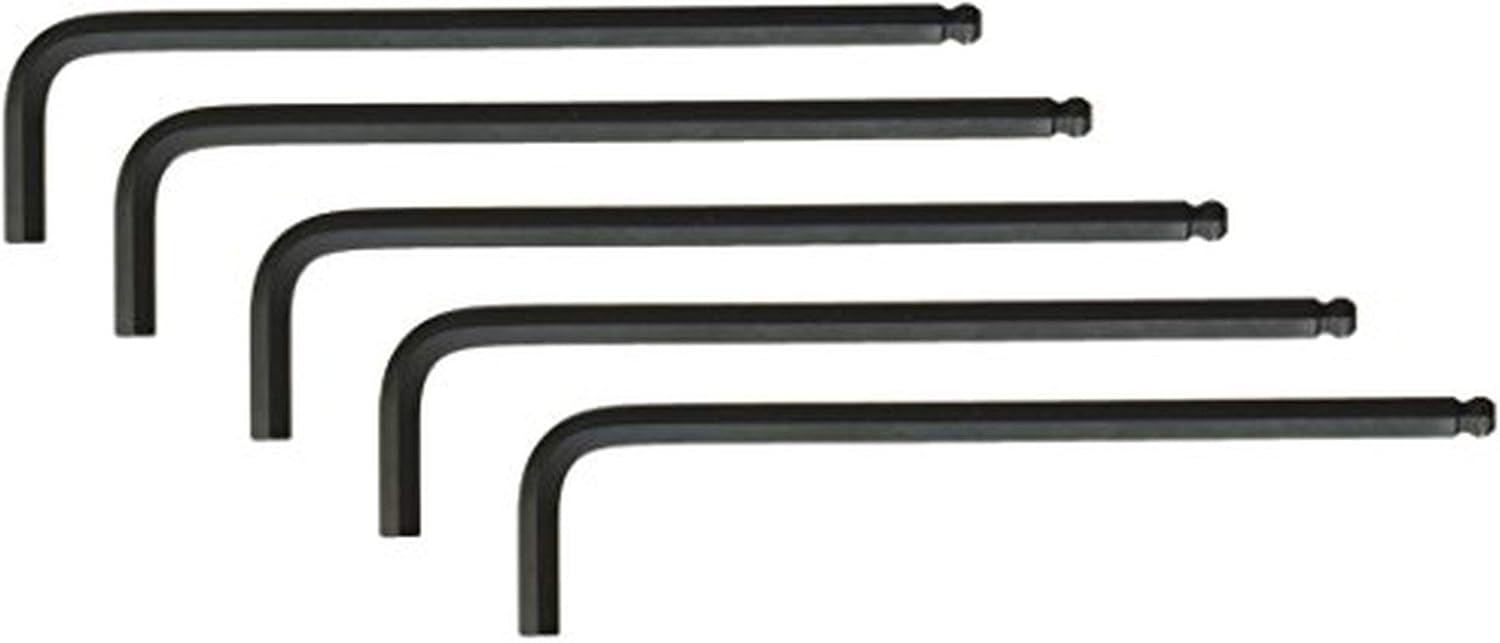 Bondhus 10912 1/4" Ball End Tip Hex Key L Wrench w/Long Arm, 5.6"