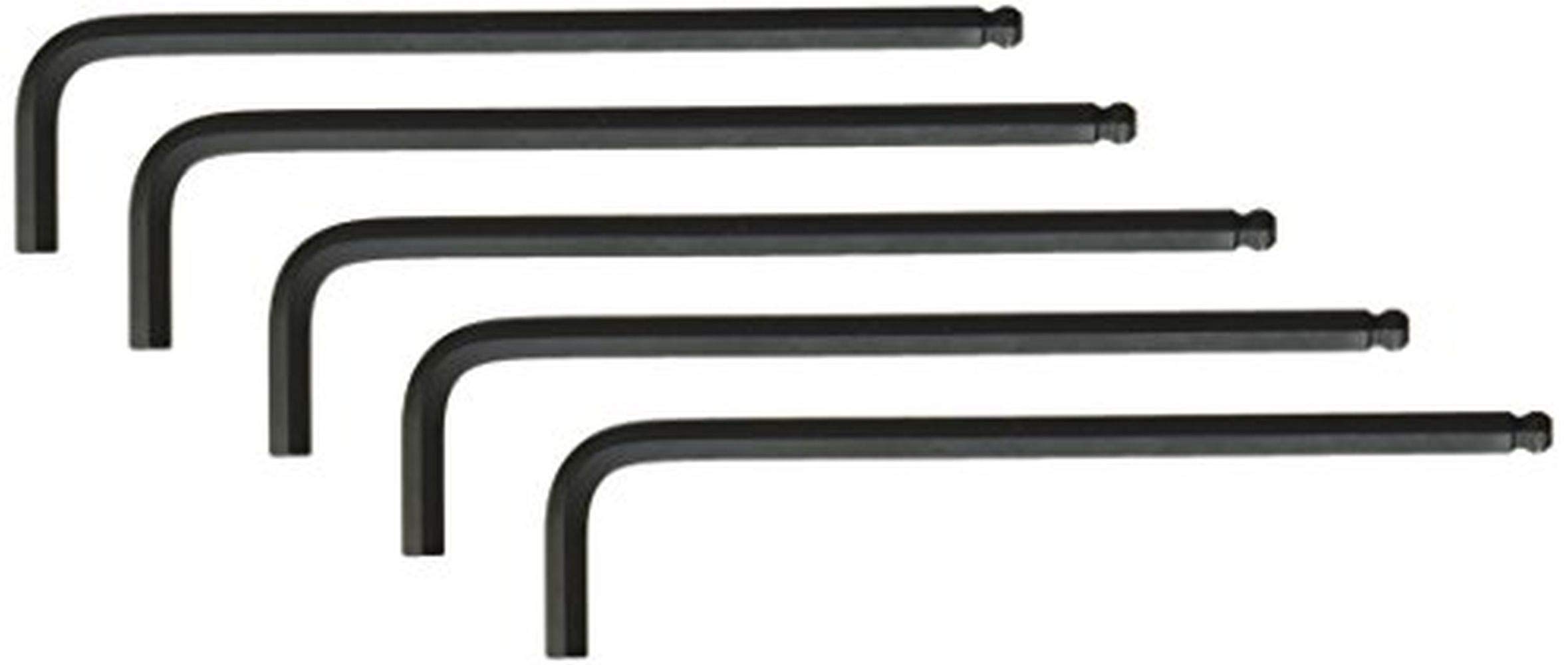 Bondhus 10912 1/4" Ball End Tip Hex Key L Wrench w/Long Arm, 5.6"