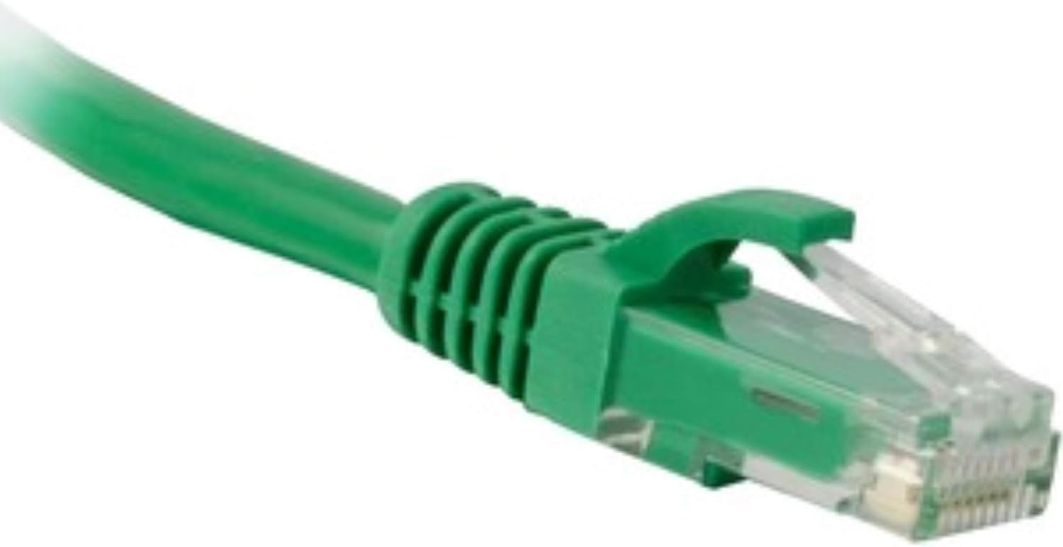 ENET CAT6 GREEN 6 INCH PATCH CABLE WITH SNAGLESS MOLDED BOOT (UTP) HIGH-QUALITY