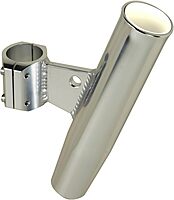 CE Smith - Aluminum Rod Holder - Boat Rod Holder with Horizontal Clamp - Fits 1.315" OD Rails (53715)