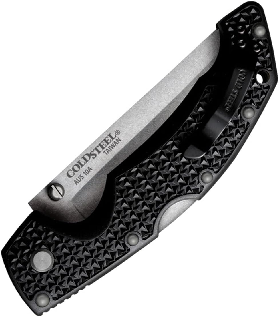 Cold Steel Voyager Large Folding Knife with Griv-Ex Handle and Tri-Ad Lock
