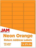 JAM PAPER Mailing Address Labels - Self-Adhesive Rectangular