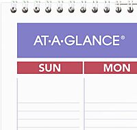 AT-A-GLANCE Monthly Wall Calendar